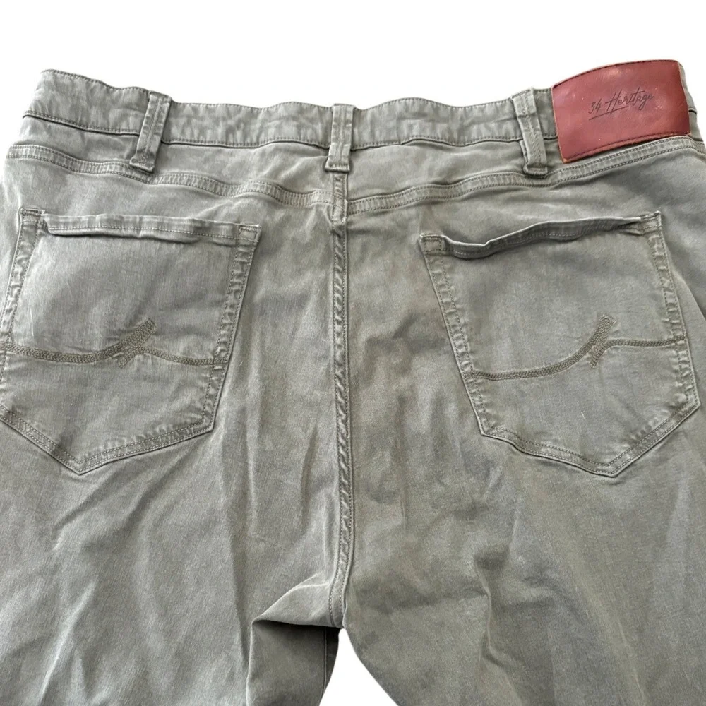 34 Heritage Charisma Pants Mens 40x34 Olive Green Comfort Rise Classic Fit Jeans